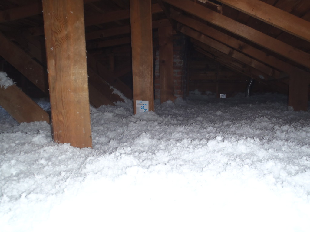 Example of an old home attic - After