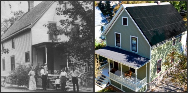 The historic home photos and the modern Zero Energy Home!